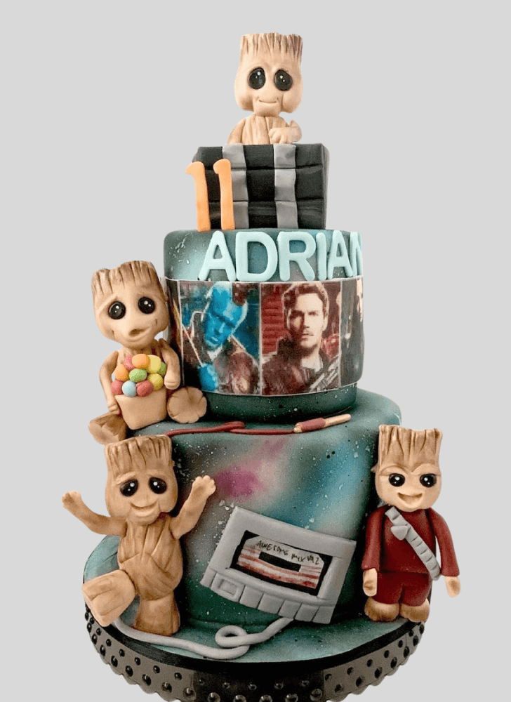 Mesmeric Guardians of the Galaxy Cake