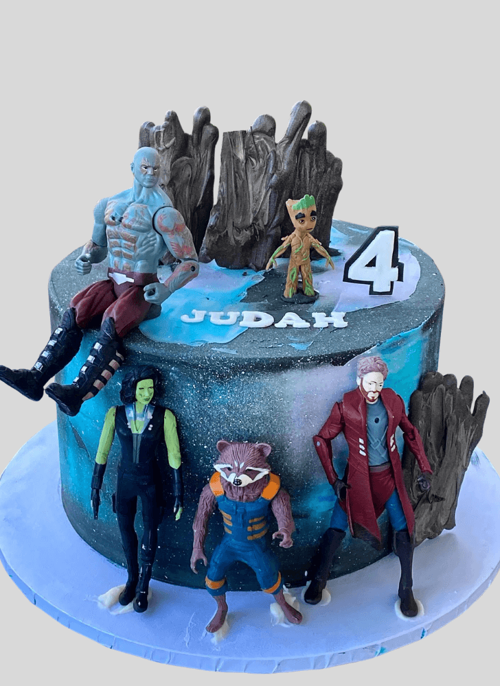 Shapely Guardians of the Galaxy Cake