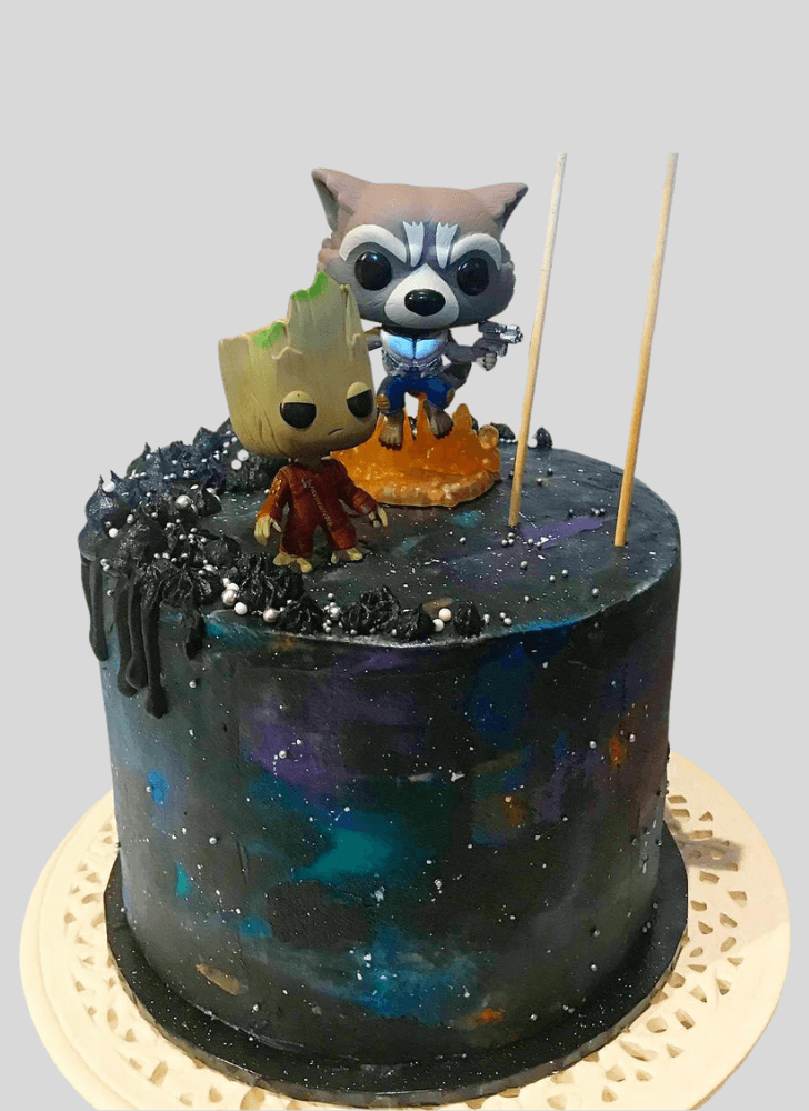 Slightly Guardians of the Galaxy Cake