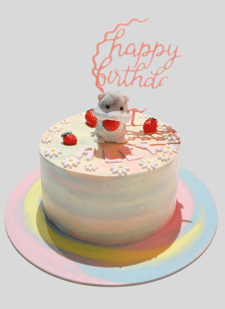 Admirable Hamster Cake Design