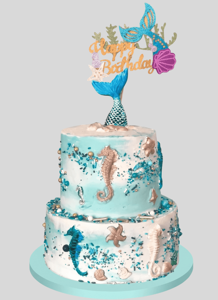 Captivating Seahorse Cake