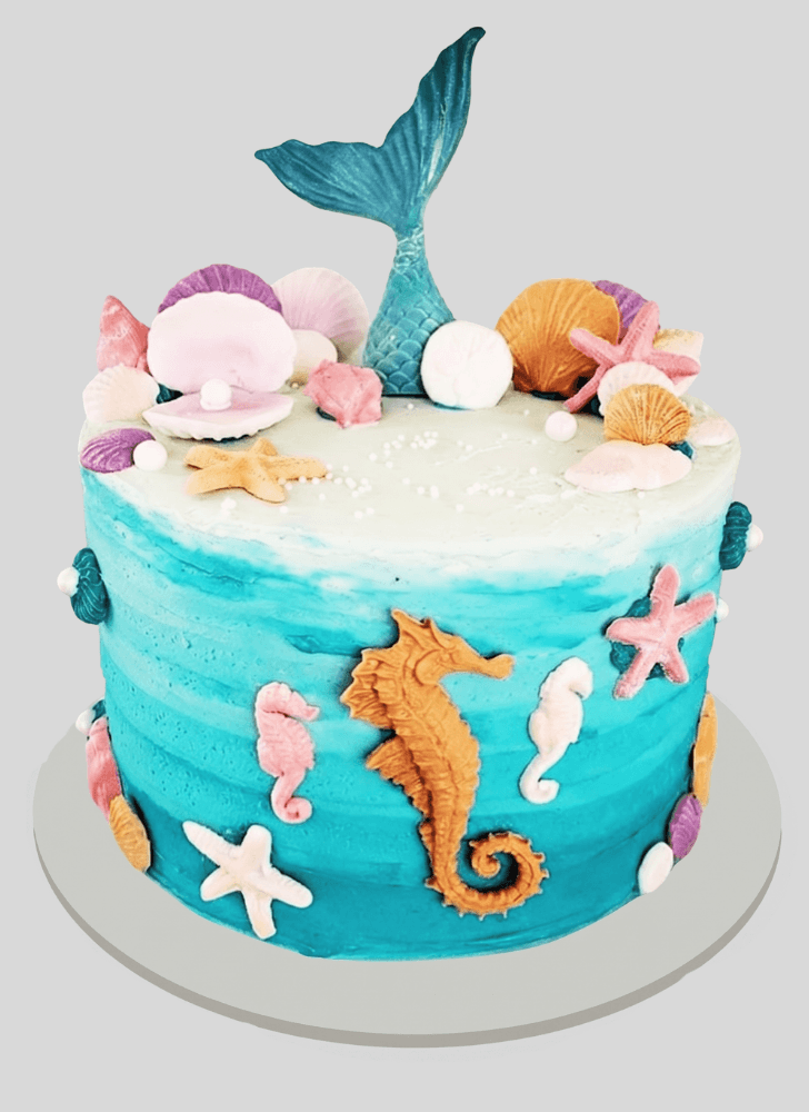 Charming Seahorse Cake