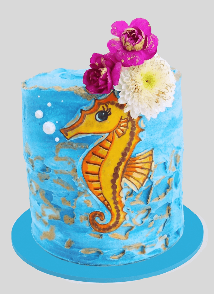 Classy Seahorse Cake