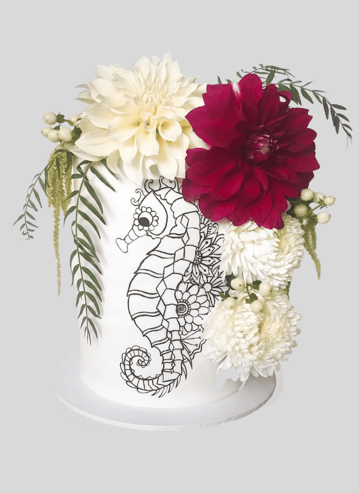 Comely Seahorse Cake