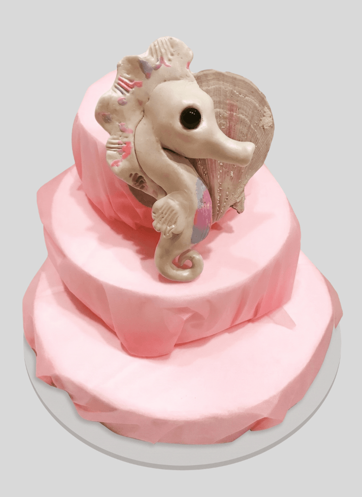 Delicate Seahorse Cake