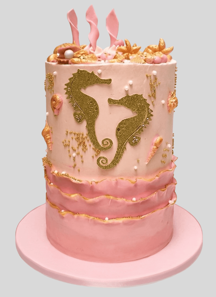 Delightful Seahorse Cake