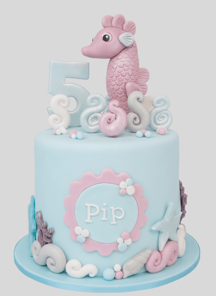 Enthralling Seahorse Cake