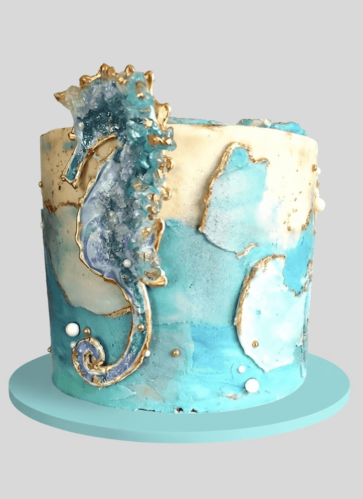Enticing Seahorse Cake