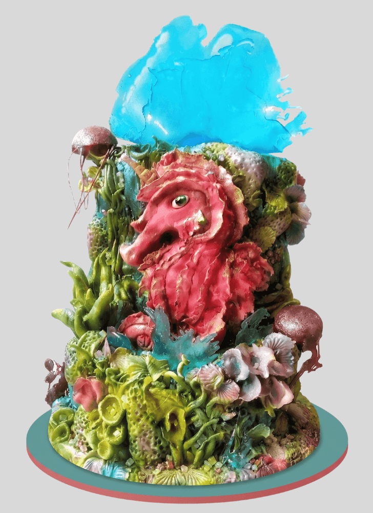 Exquisite Seahorse Cake