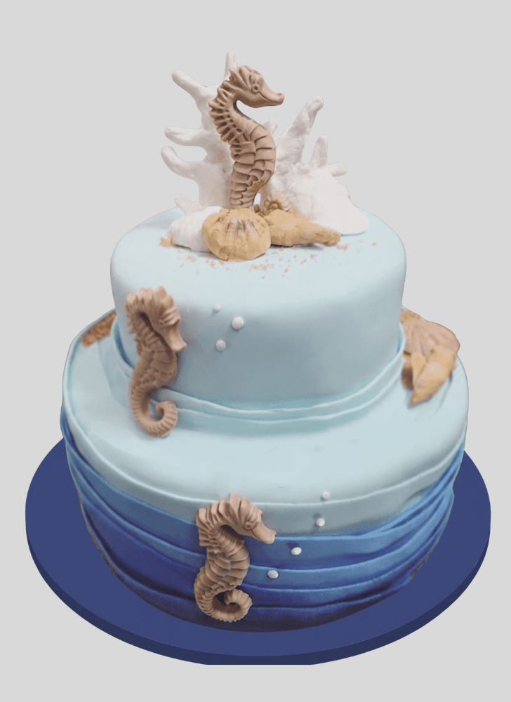 Good Looking Seahorse Cake