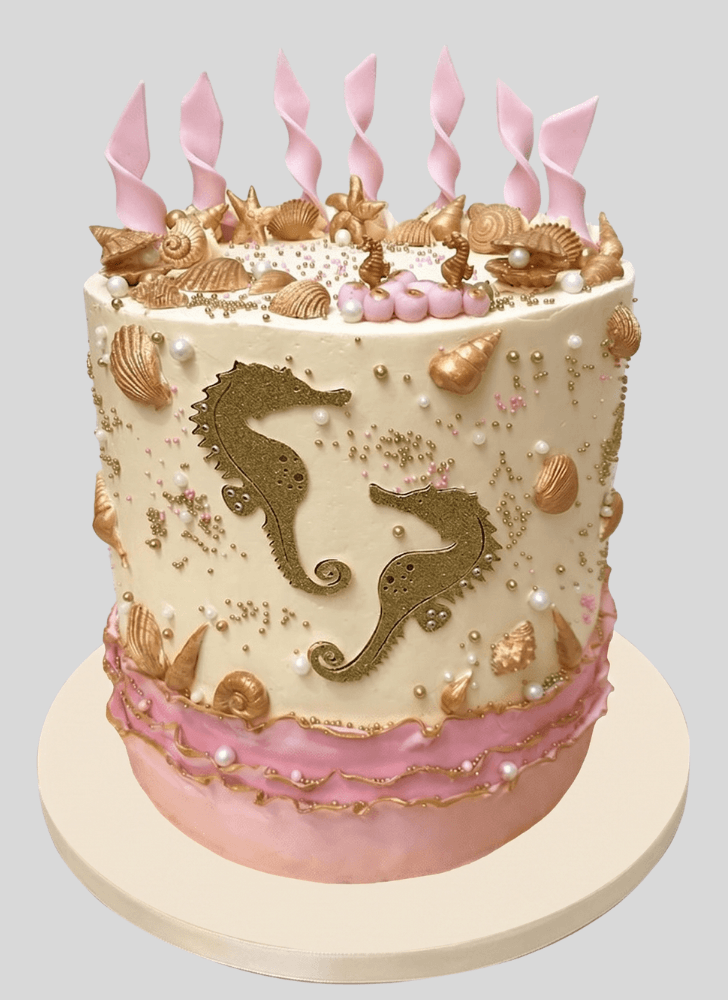 Graceful Seahorse Cake
