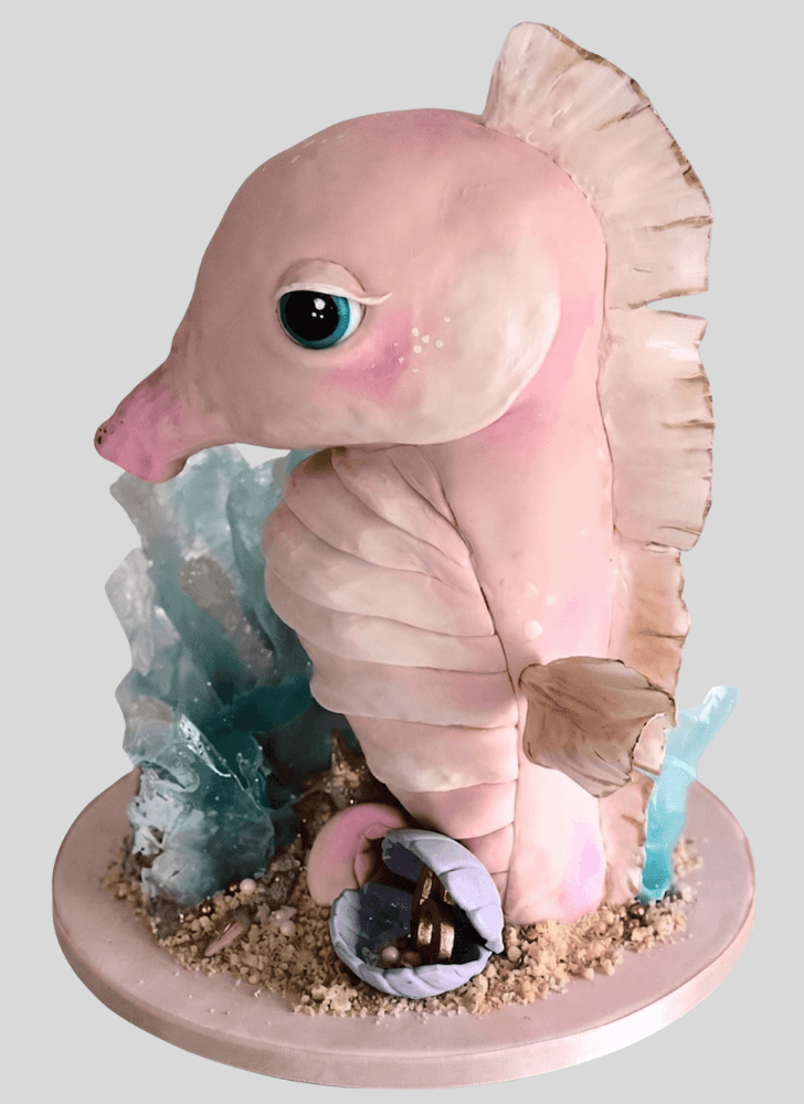 Lovely Seahorse Cake Design