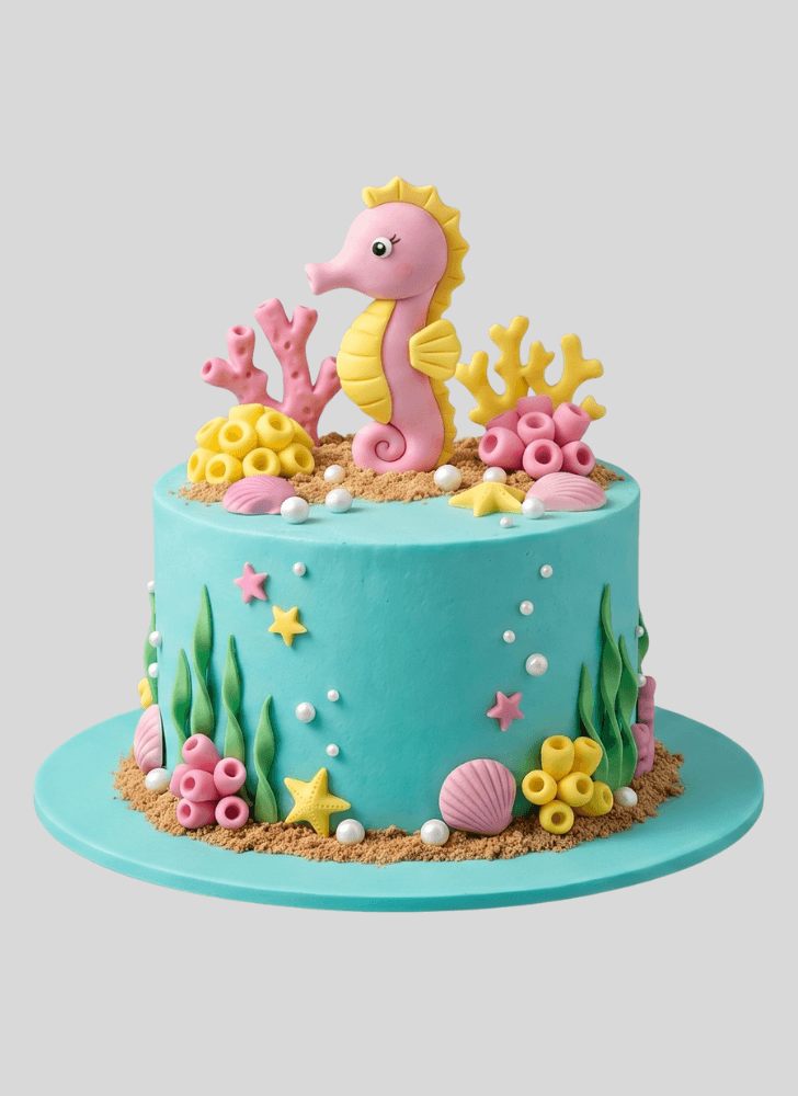 Magnificent Seahorse Cake