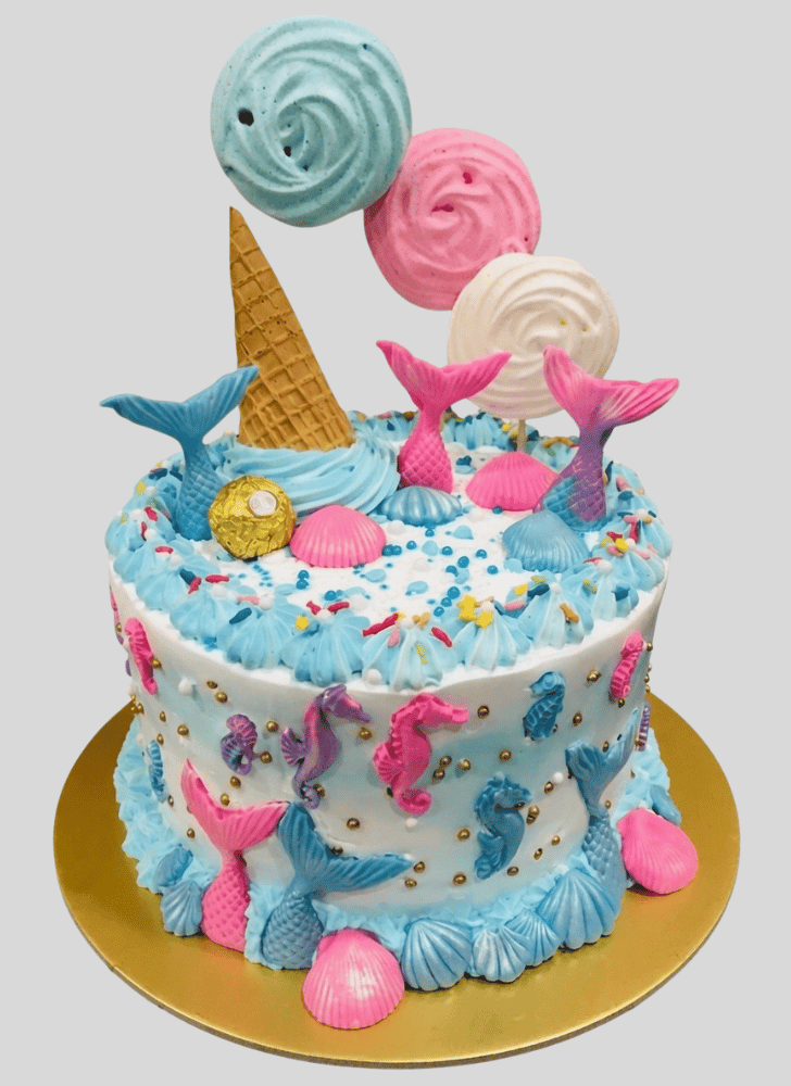 Pleasing Seahorse Cake