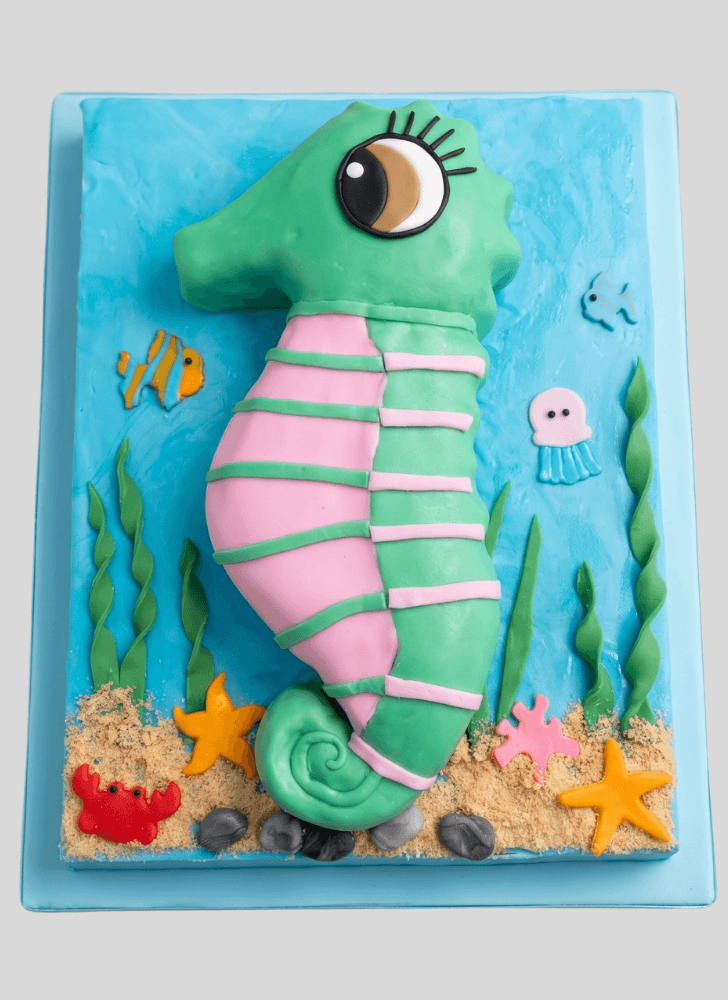 Radiant Seahorse Cake