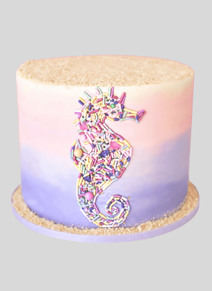 Tempting Seahorse Cake Design