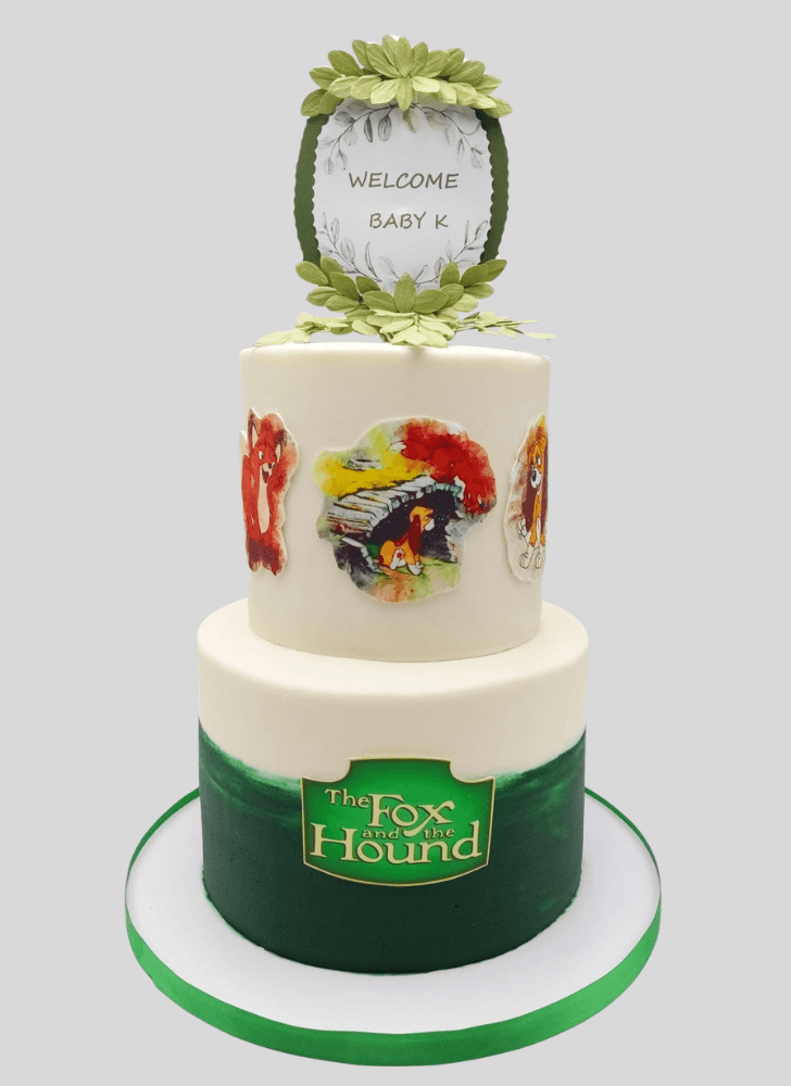 Admirable The Fox and the Hound Cake Design