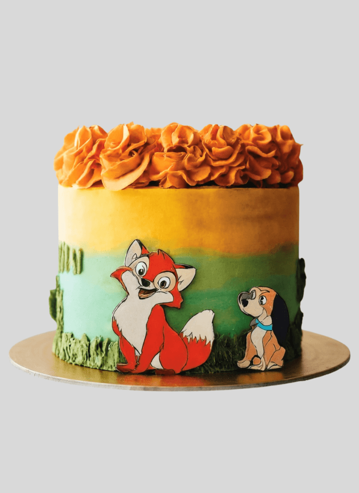 Enticing The Fox and the Hound Cake