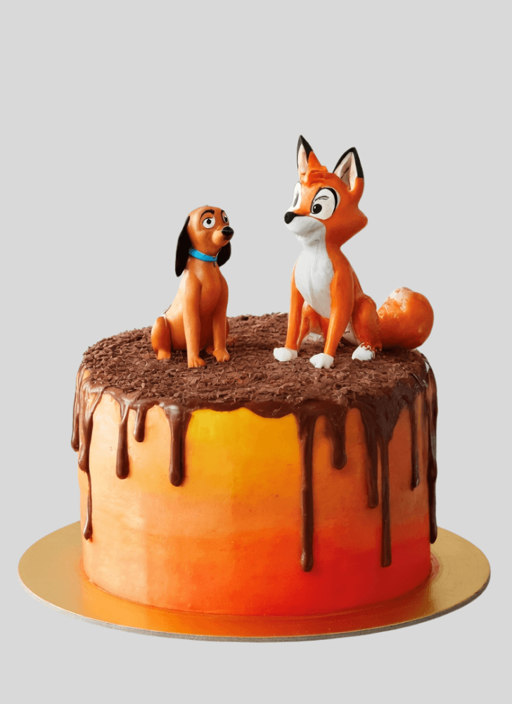 Handsome The Fox and the Hound Cake