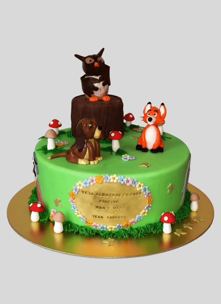 Nice The Fox and the Hound Cake