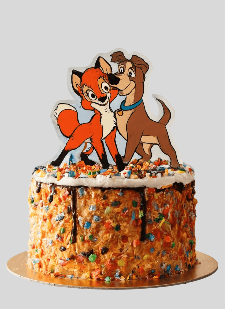 Wonderful The Fox and the Hound Cake Design