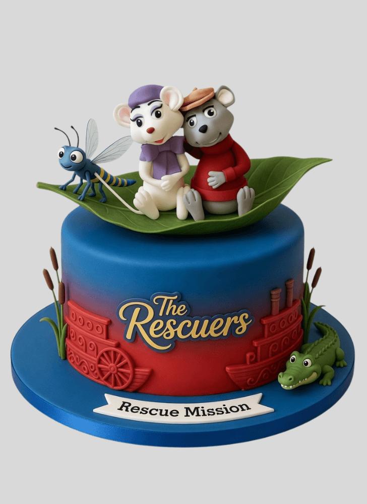 Delicate The Rescuers Cake