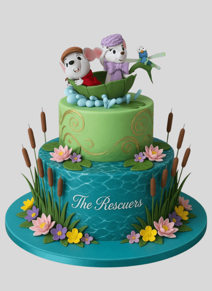 Enticing The Rescuers Cake