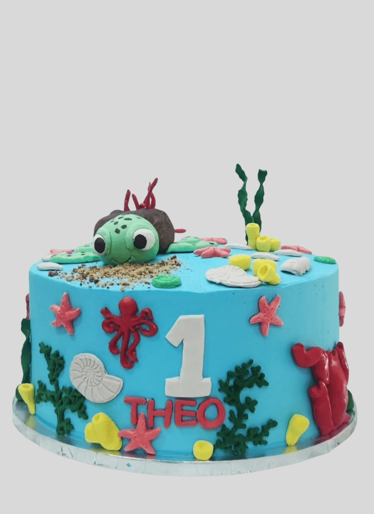 Dazzling Turtle Cake