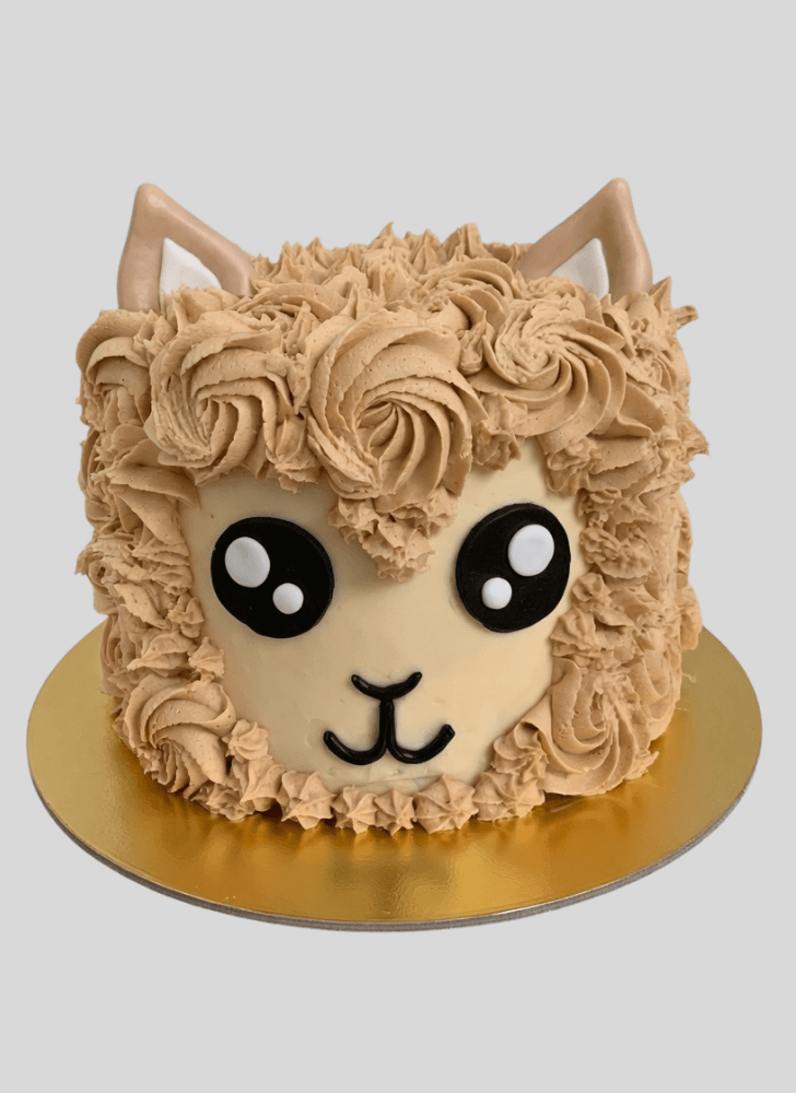 Admirable Alpaca Cake Design