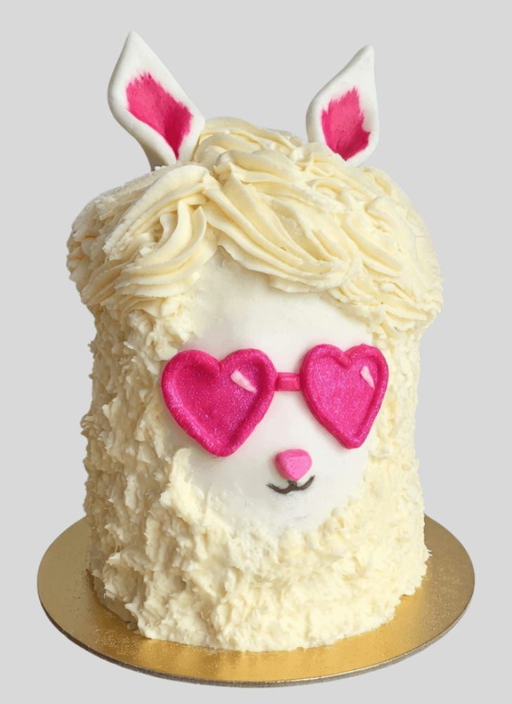 Adorable Alpaca Cake
