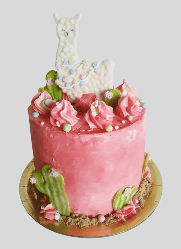 Charming Alpaca Cake