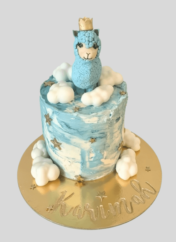 Cute Alpaca Cake