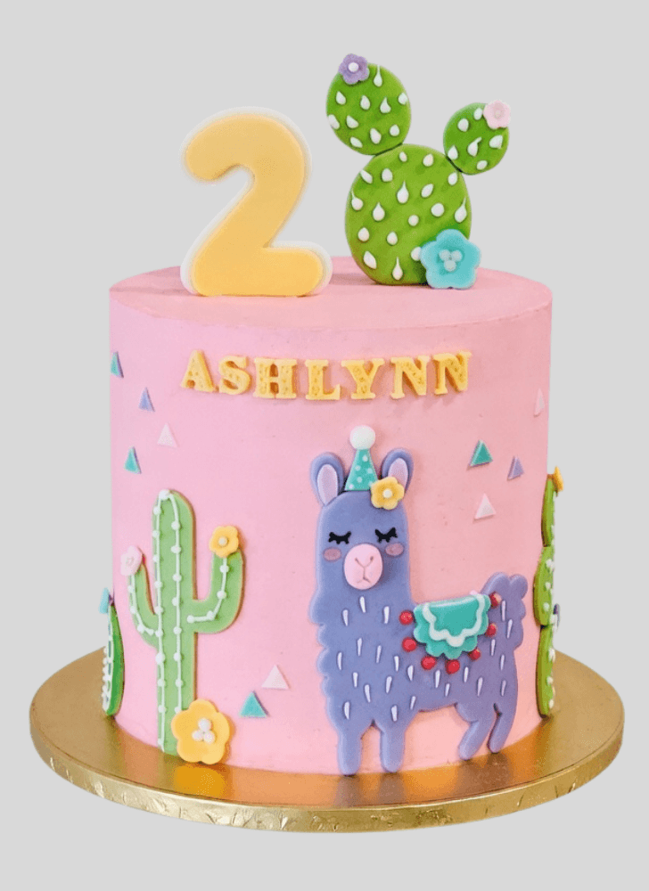 Inviting Alpaca Cake