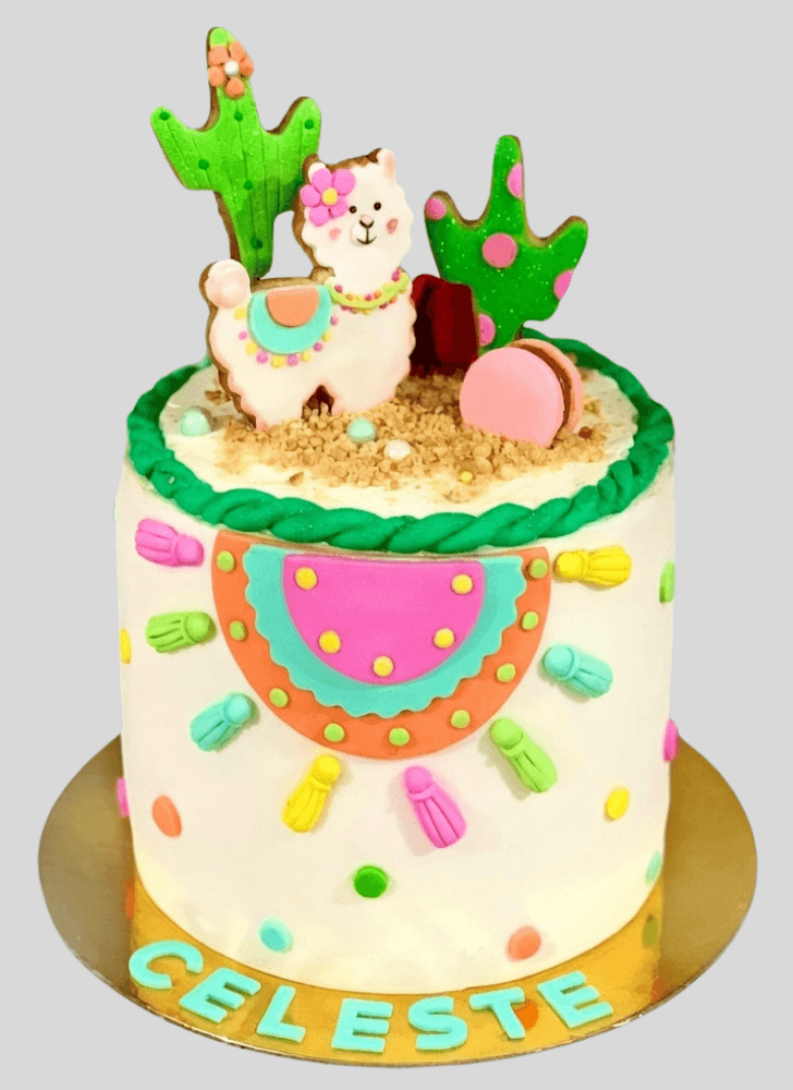 Wonderful Alpaca Cake Design