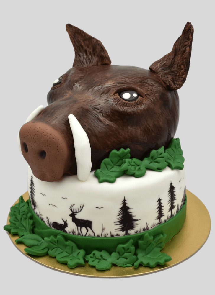 Adorable Boar Cake
