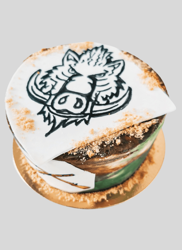 Charming Boar Cake