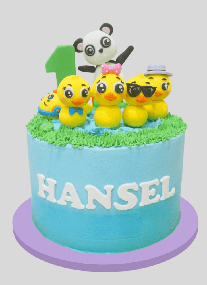 Inviting Duckling Cake