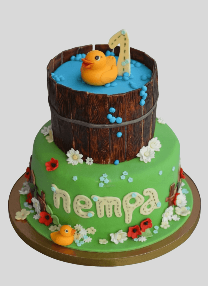 Mesmeric Duckling Cake