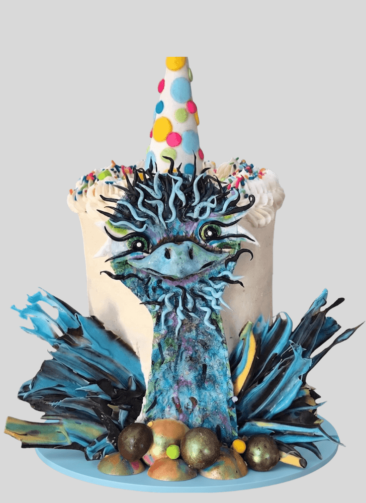 Adorable Emu Cake