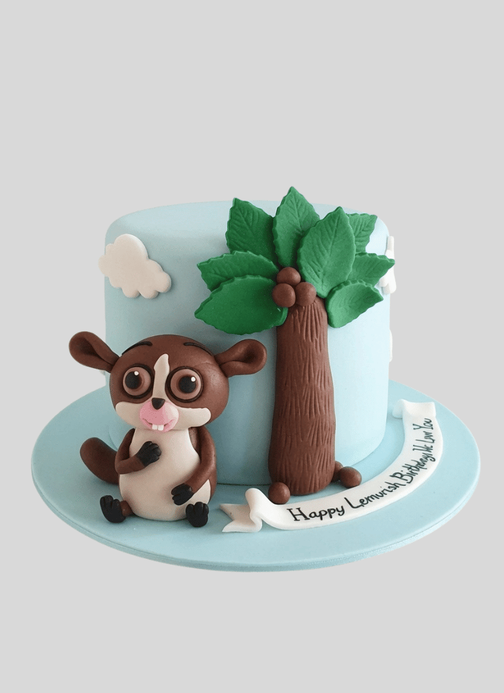 Enticing Lemur Cake