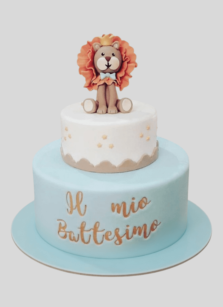 Alluring Lion Cub Cake