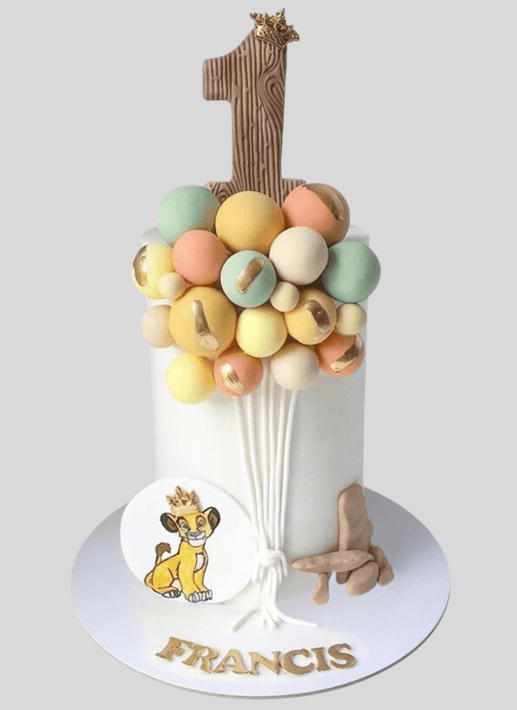 Angelic Lion Cub Cake