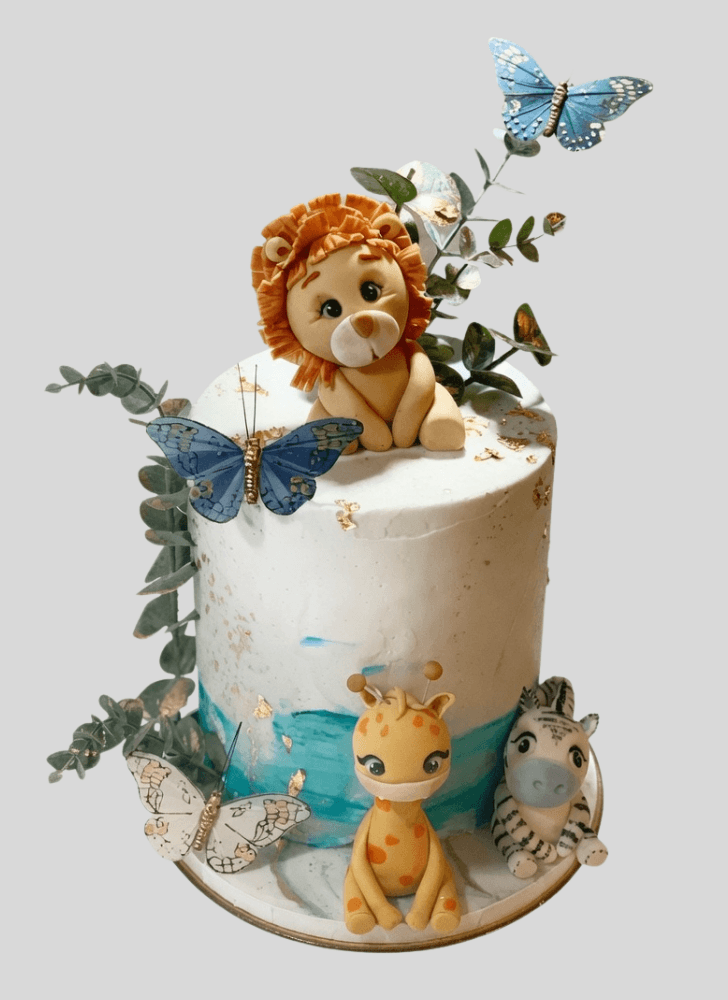 Appealing Lion Cub Cake