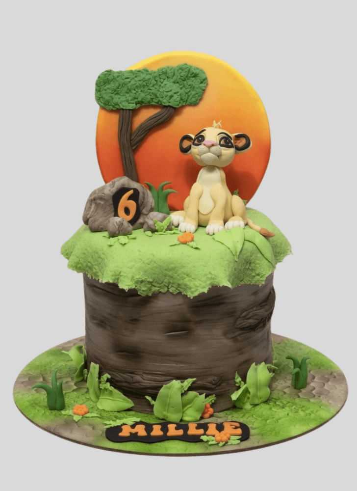 Beauteous Lion Cub Cake