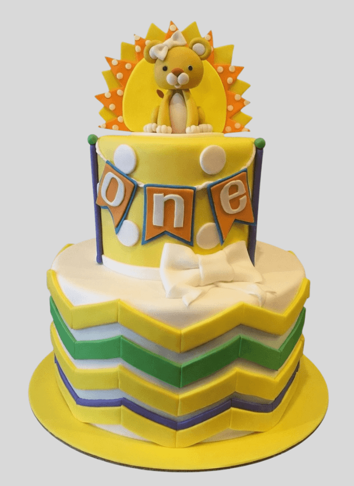 Classy Lion Cub Cake