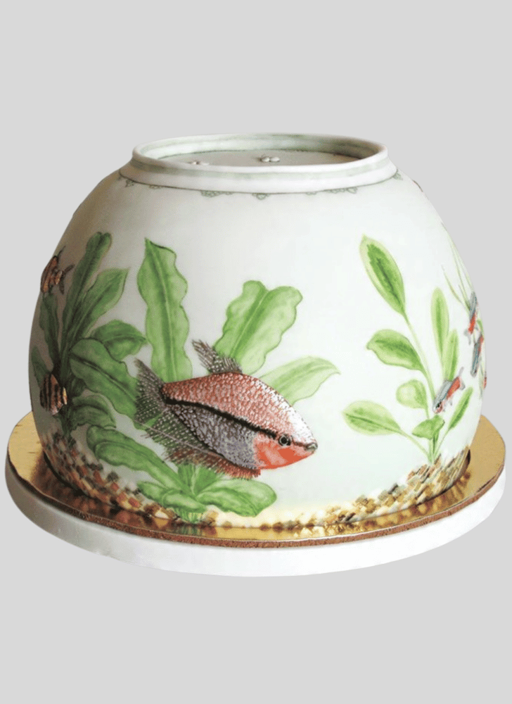 Charming Tropical Fish Cake