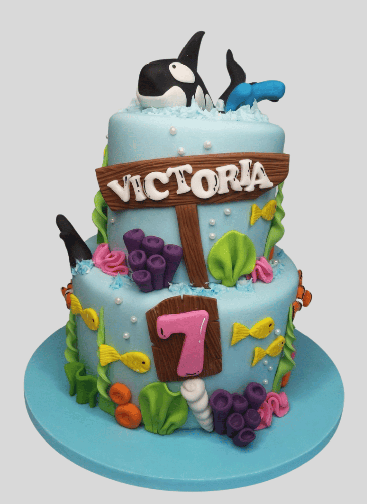 Beauteous Whale Cake
