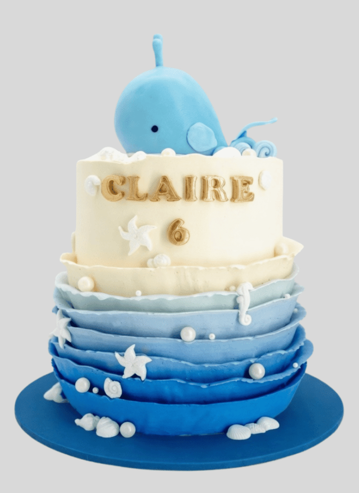 Inviting Whale Cake