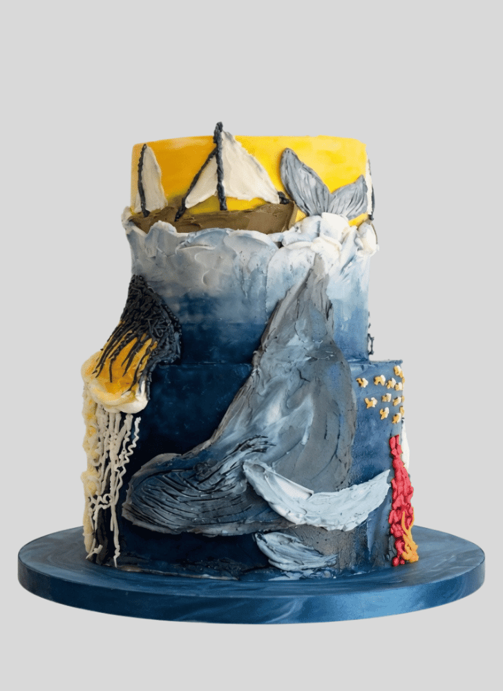 Mesmeric Whale Cake