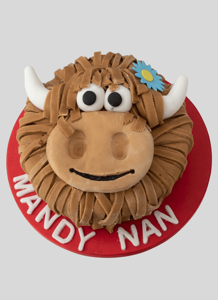 Brown Yak Cake with Red Base